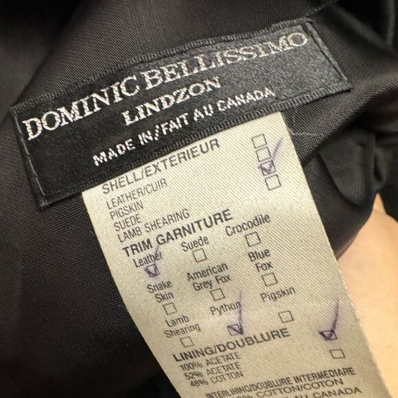 Dominic Bellissimo Vintage Suede Long Sleeve Dress Black - Picture 4 of 9